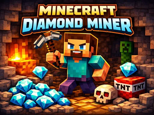 Minecraft Diamond Miner - Play Online on Lizard Button