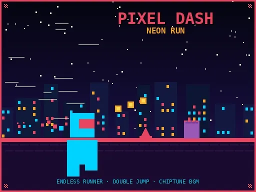 Pixel Dash: Neon Run - Play Online on Lizard Button